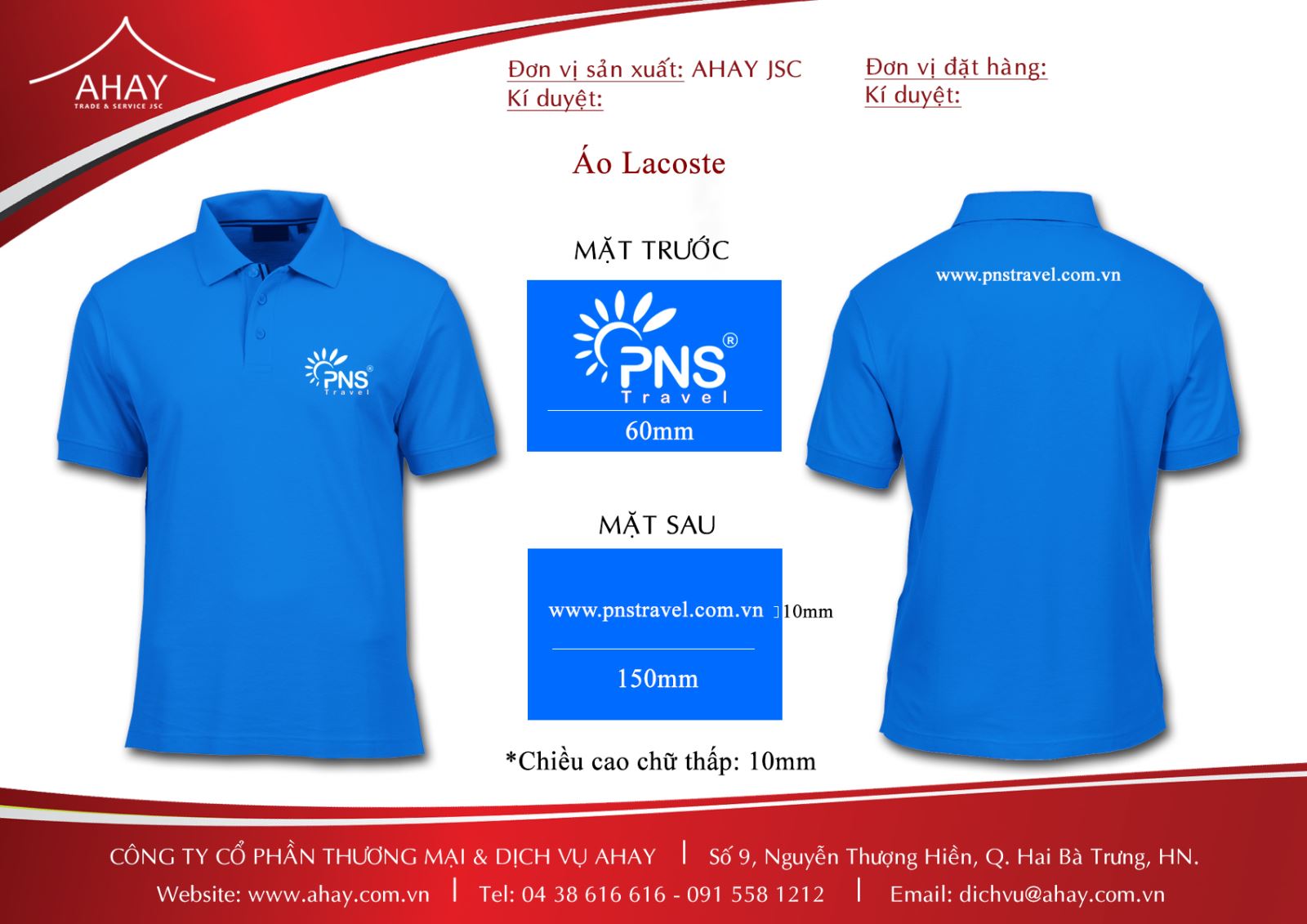Áo phông thiết kế - PNS Travel