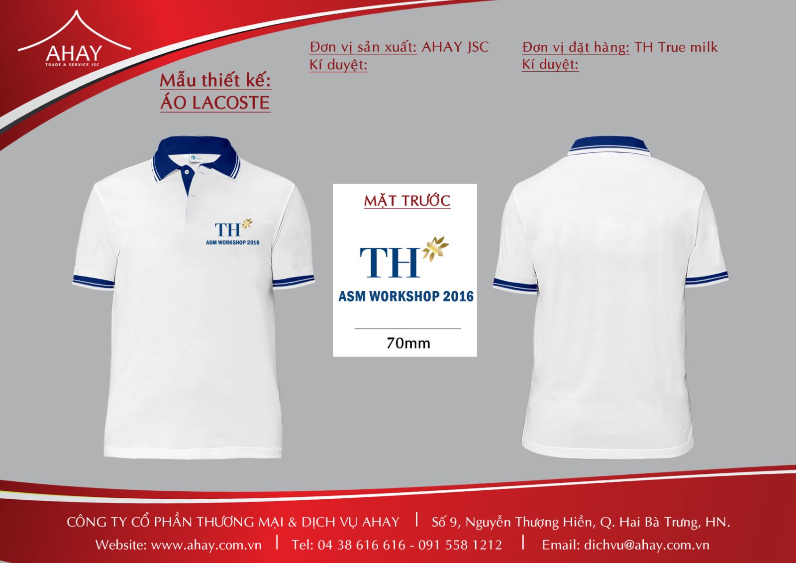 Áo phông thiết kế - TH true milk