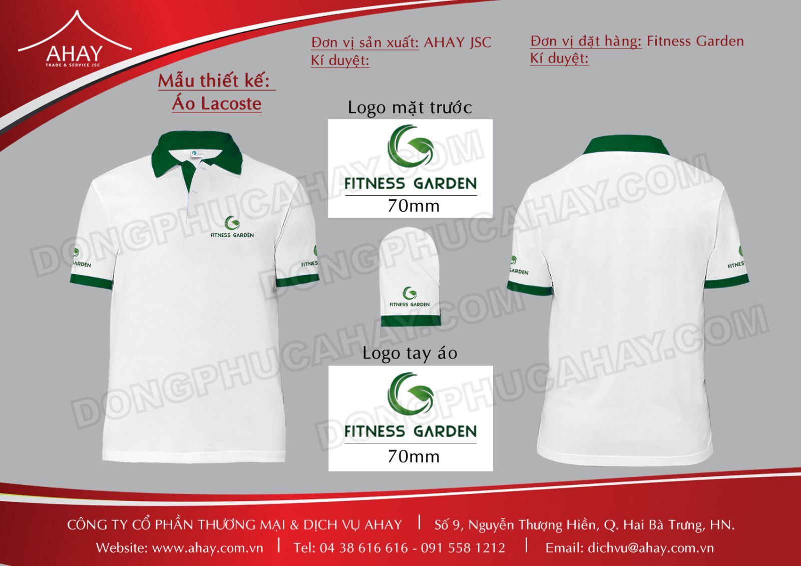 Áo phông Fitness Garden